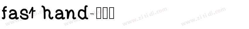fast hand字体转换